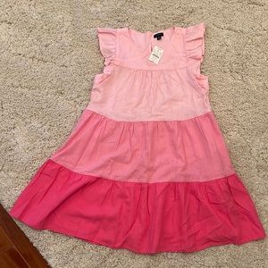 pink ombré j crew dress